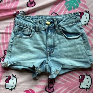 High Rise Jean Shorts